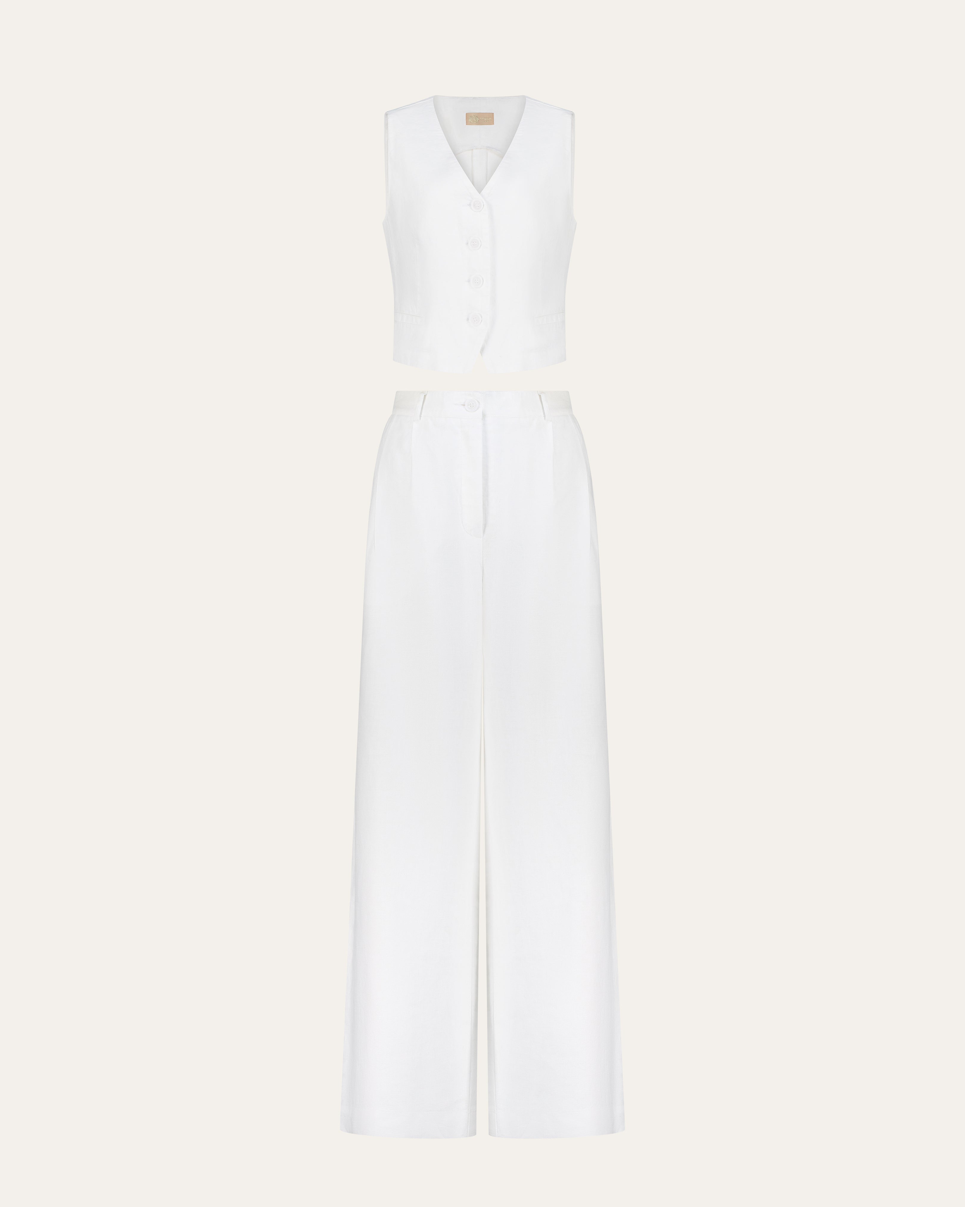 Paris Linen Vest