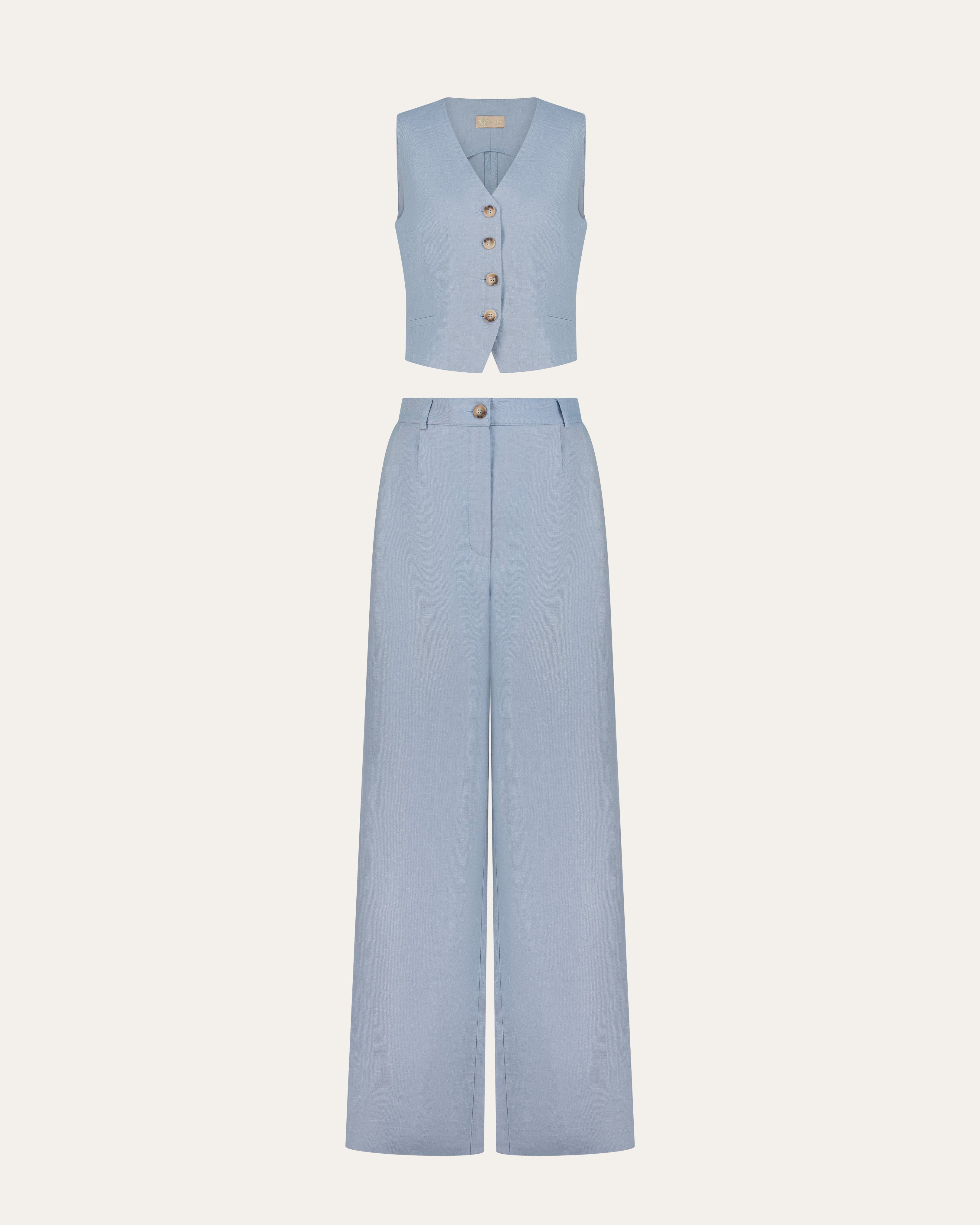 Paris Linen Vest