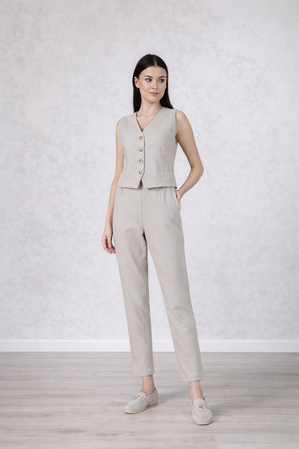 Tandem Linen Denim Trousers