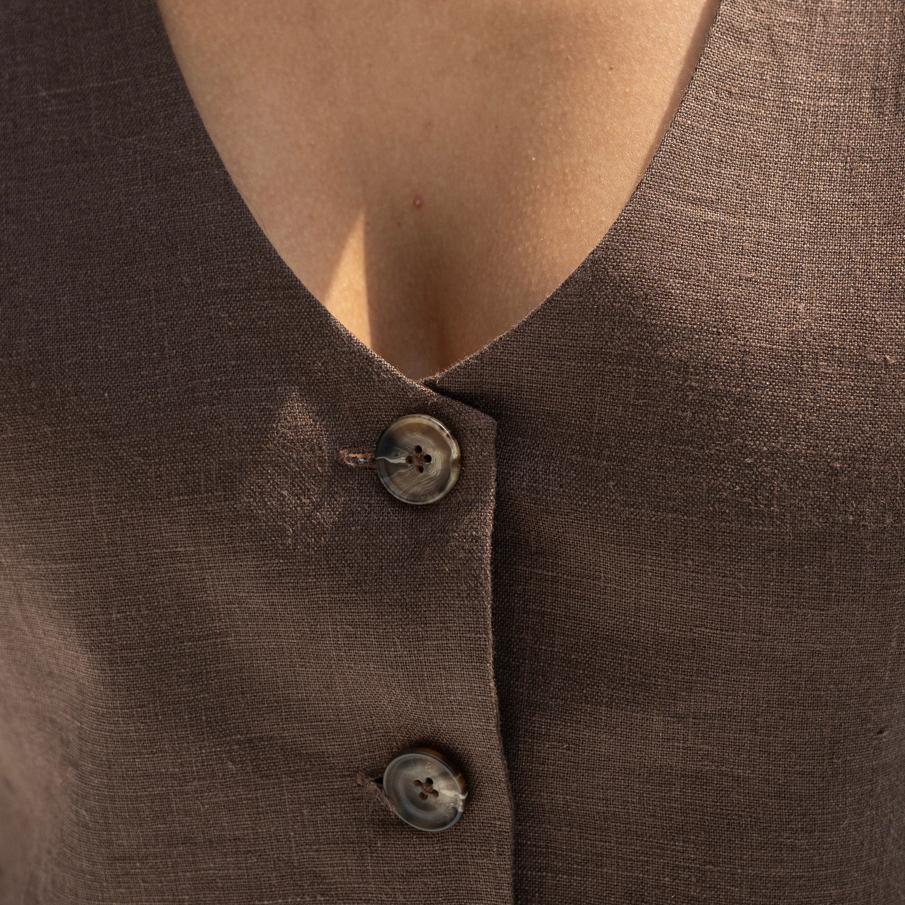 Ella Linen Vest