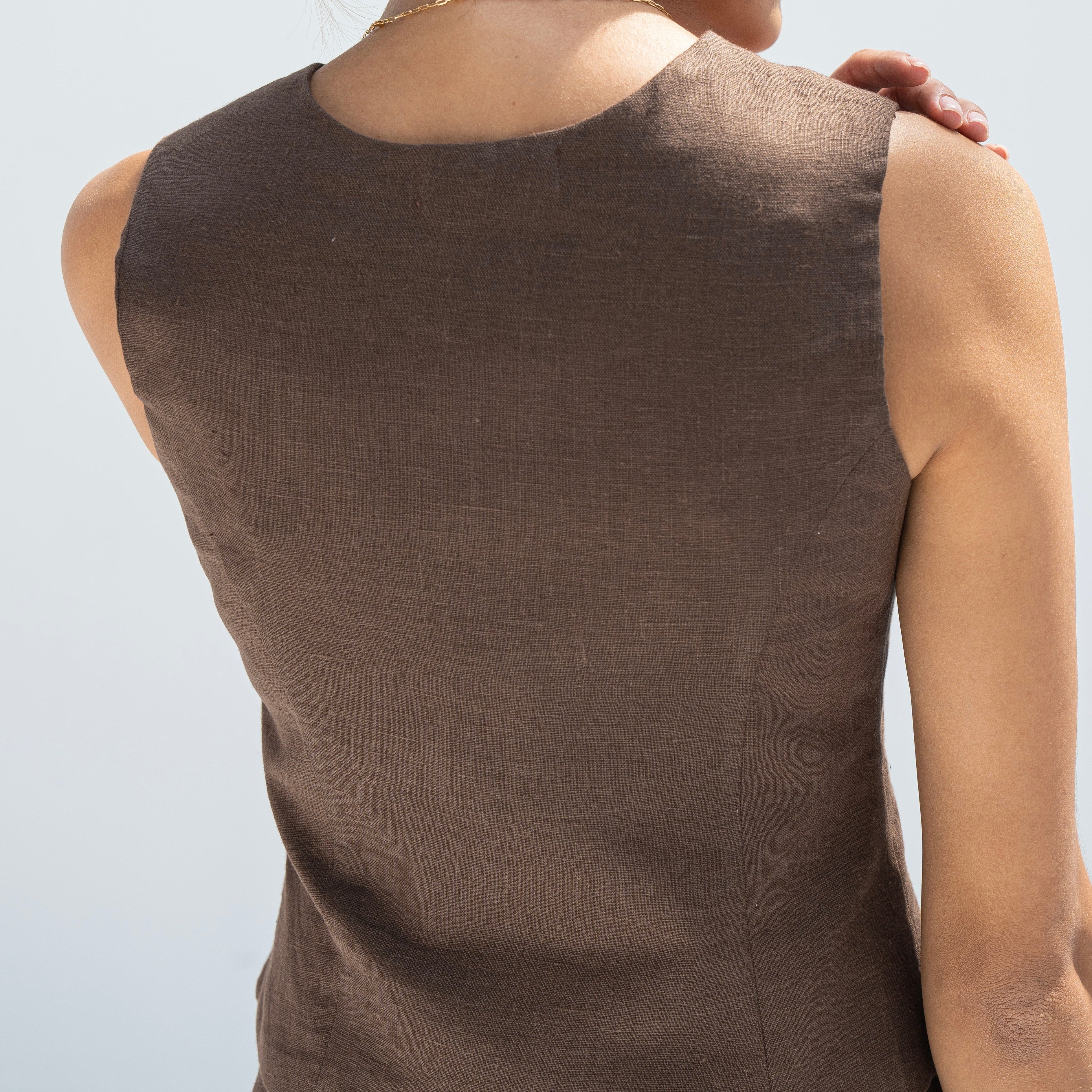 Ella Linen Vest