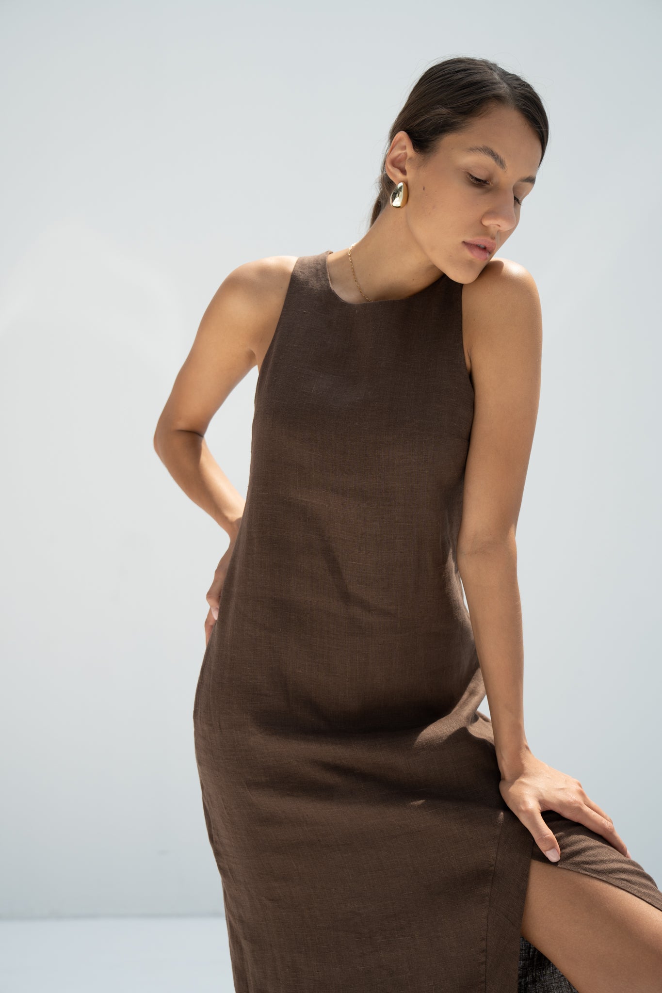 Ava Linen Dress