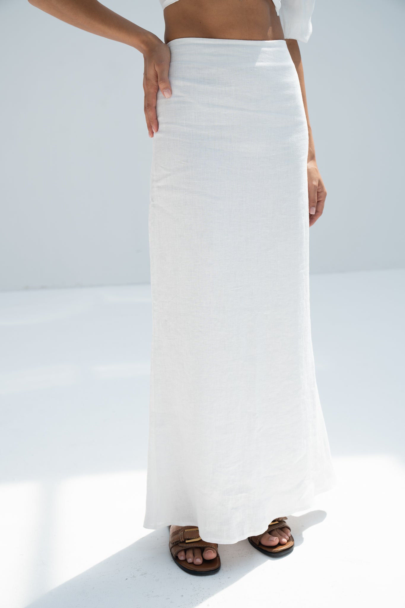 100% Linen Skirt Lily