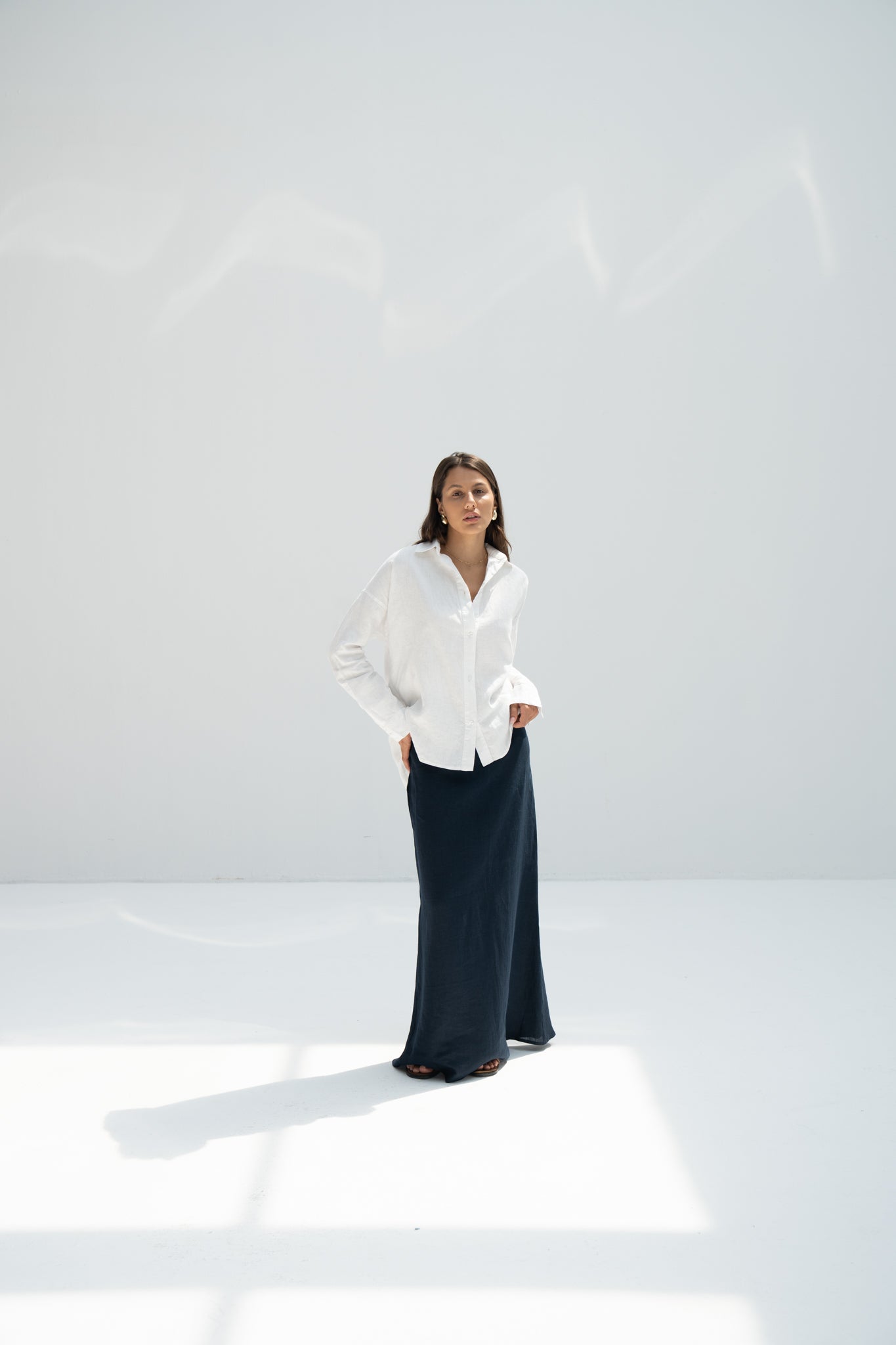 100% Linen Skirt Lily