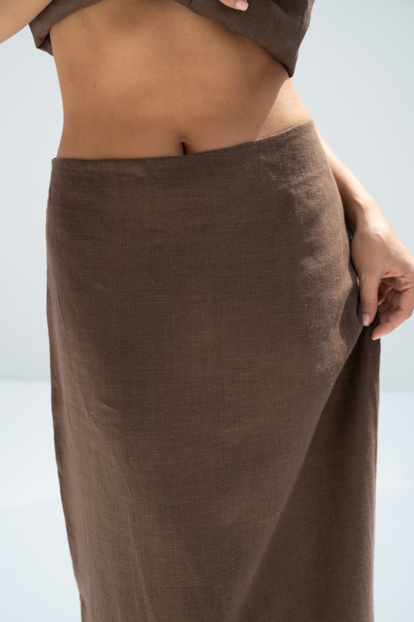 100% Linen Skirt Lily