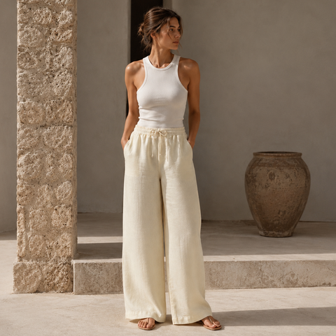 Amalfi Linen Trousers – AURUM