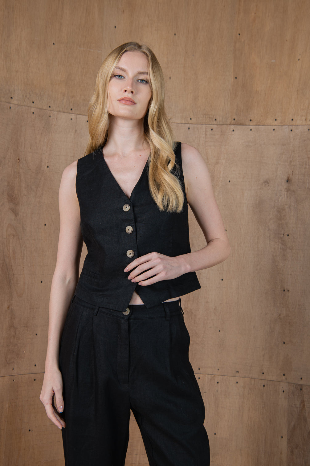100% Linen Vest Milano