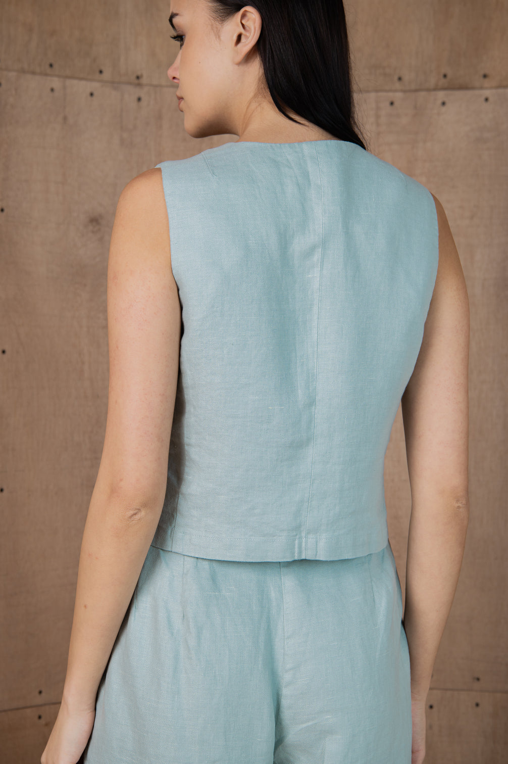 100% Linen Vest Milano