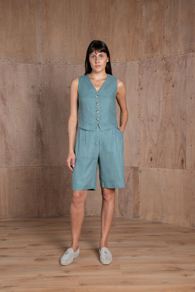 100% Linen Vest Milano