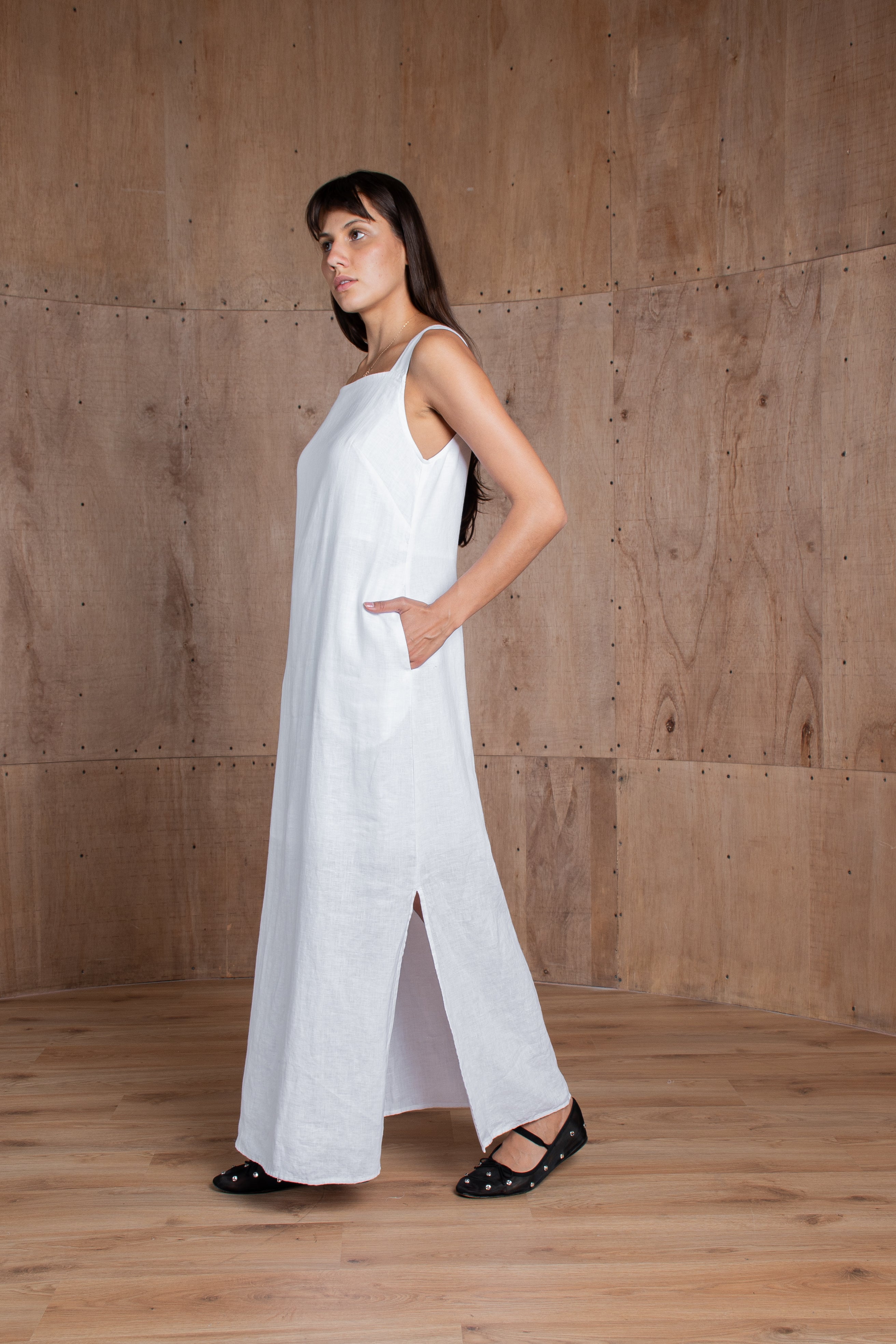 100% Linen Dress Kare