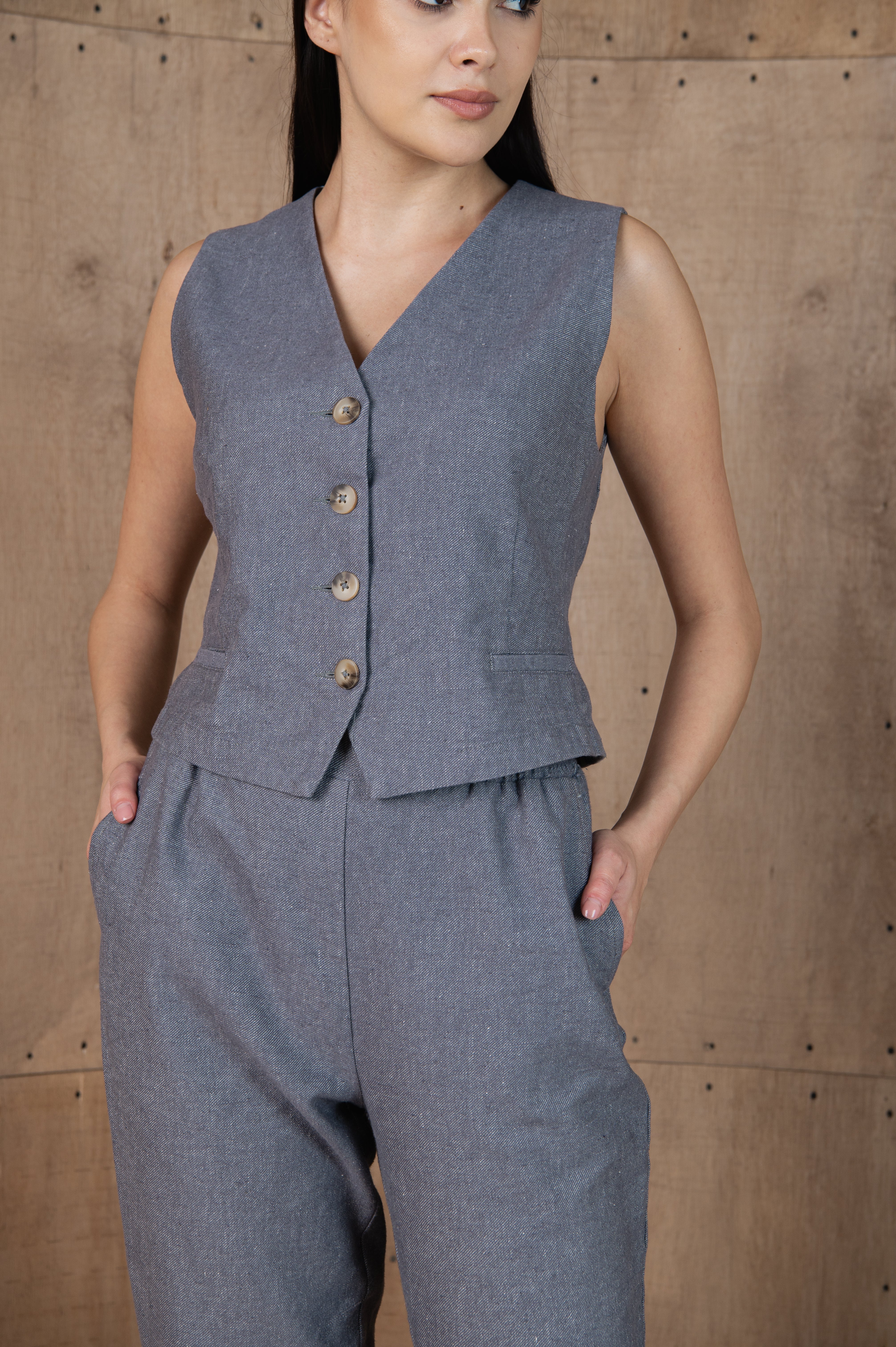 Linen Vest Tandem