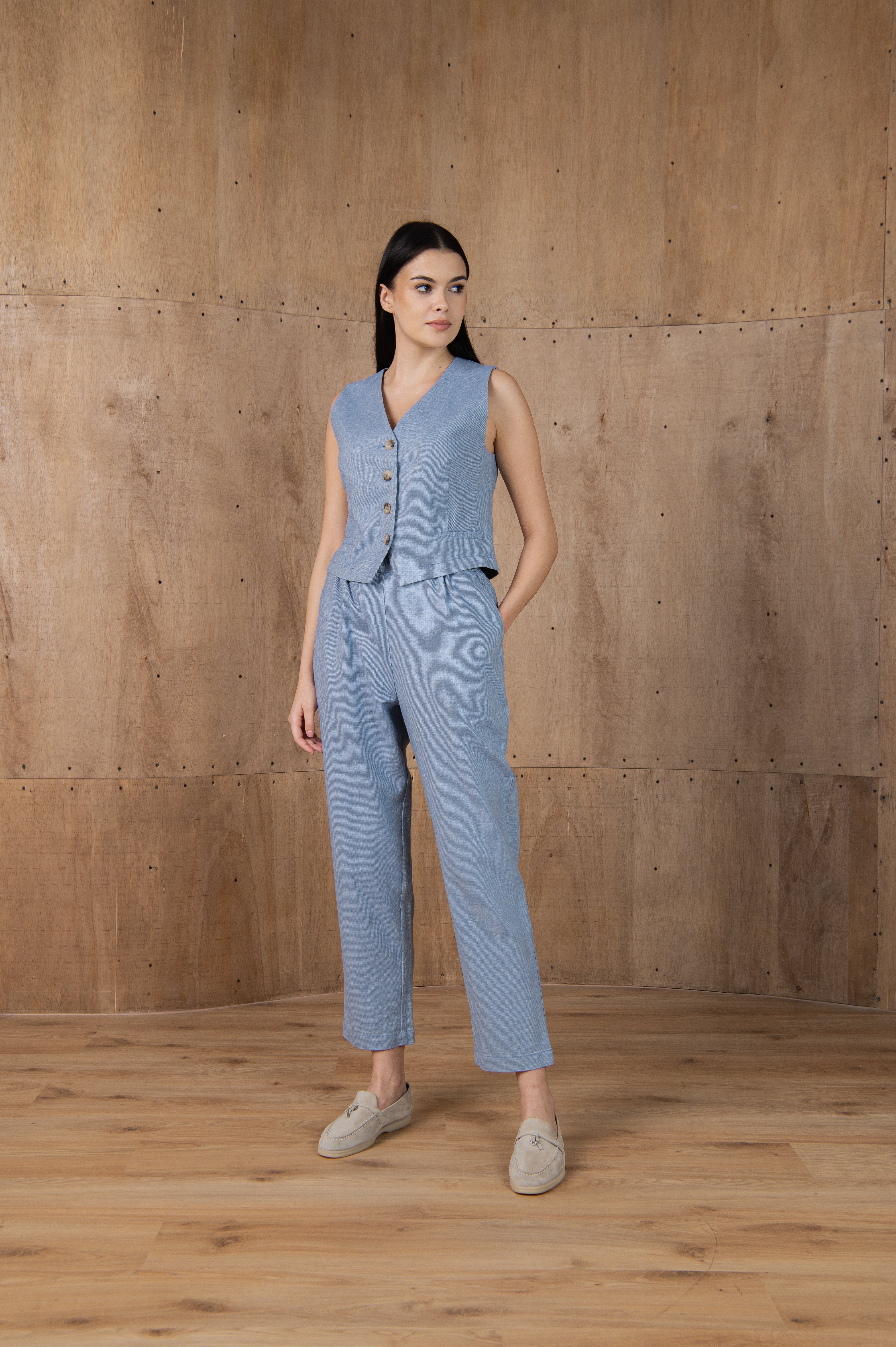 Linen Vest Tandem