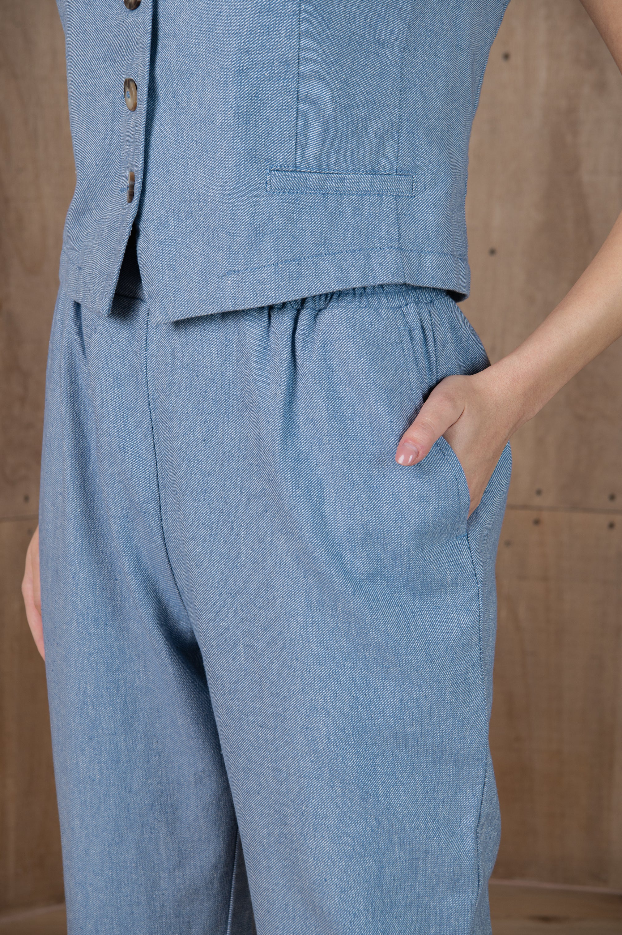 Linen Vest Tandem