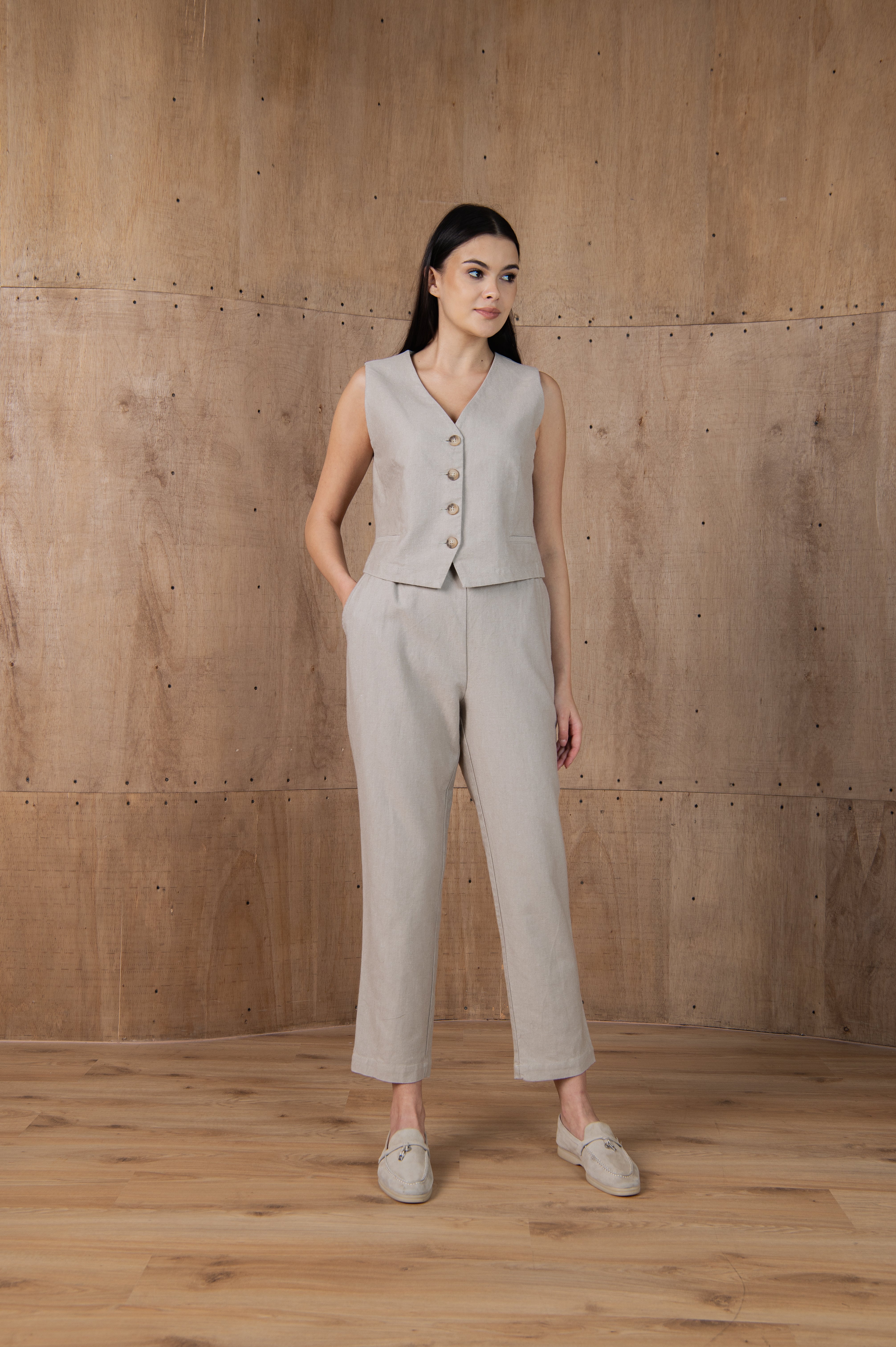 Linen Vest Tandem