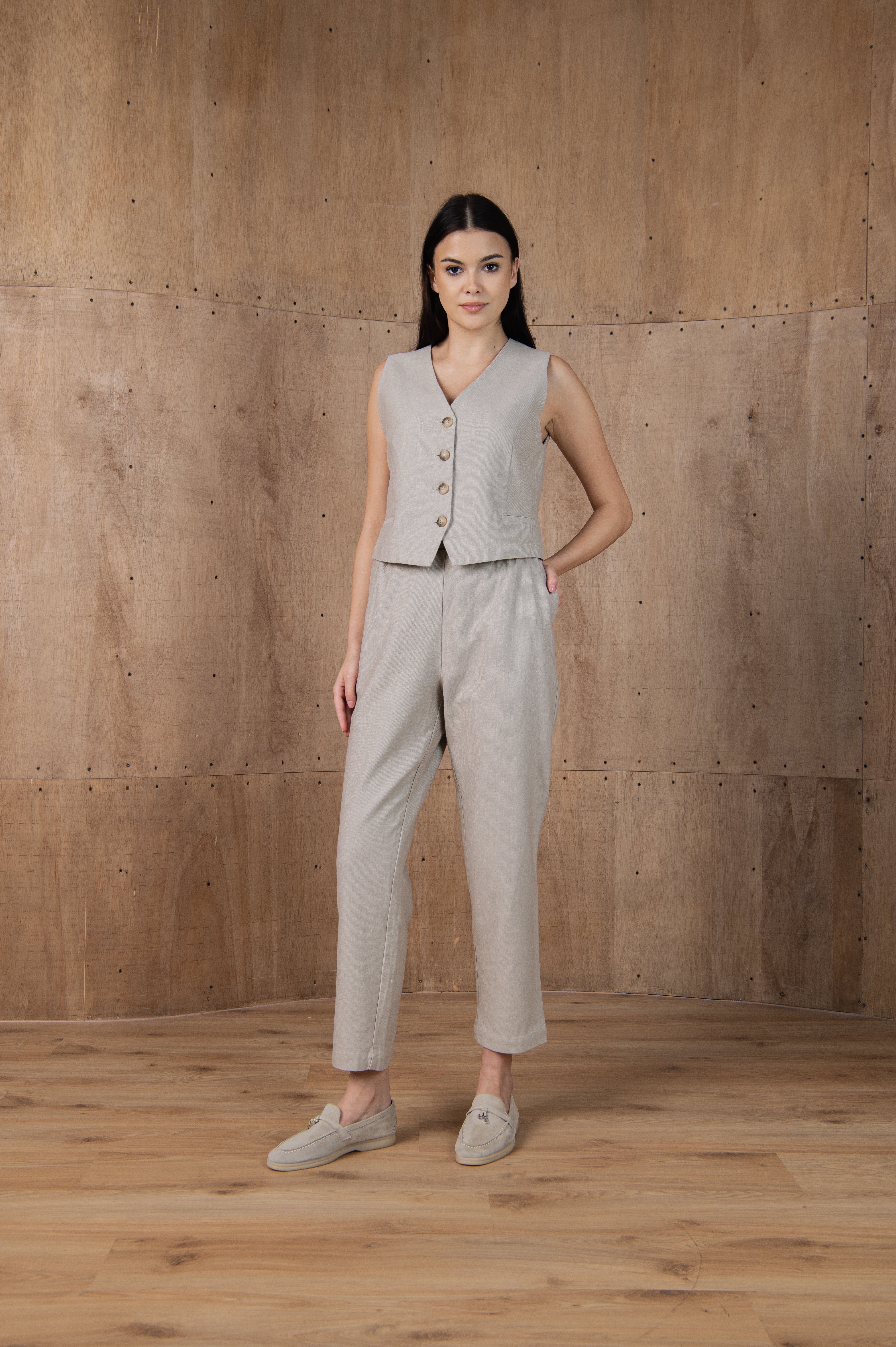 Linen Vest Tandem