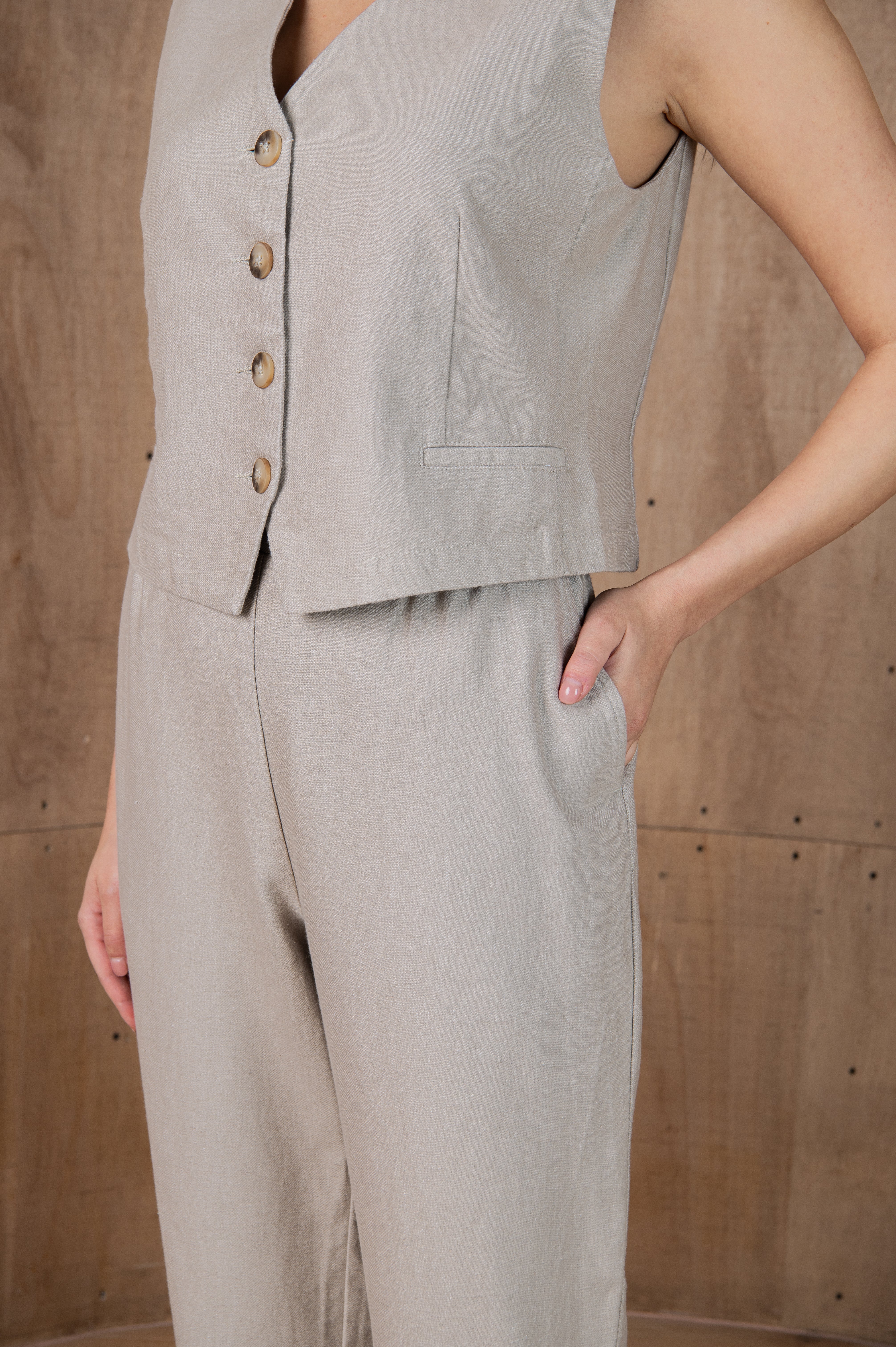 Linen Vest Tandem
